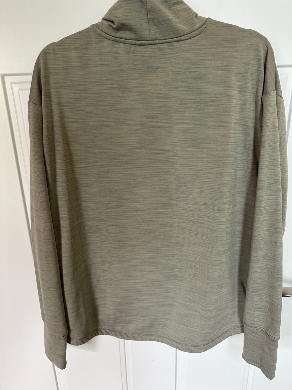 Eddie Bauer Women’s Sage Green Turtleneck Athletic Pullover Pockets EB002008 - Picture 4 of 6